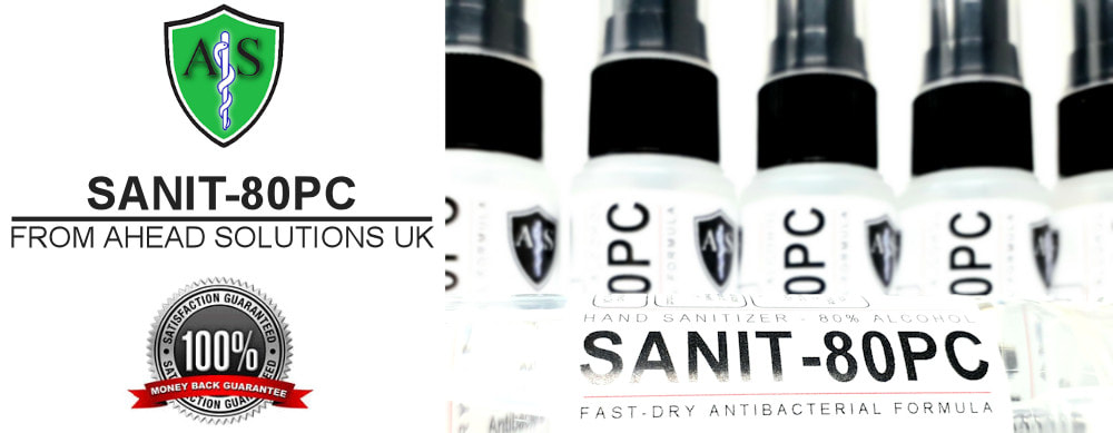 Antibacterial hand santitzer gel and spray in stock with delivery in Bedfordshire.